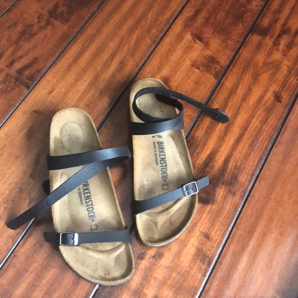 Birkenstock wrap around ankle sandals